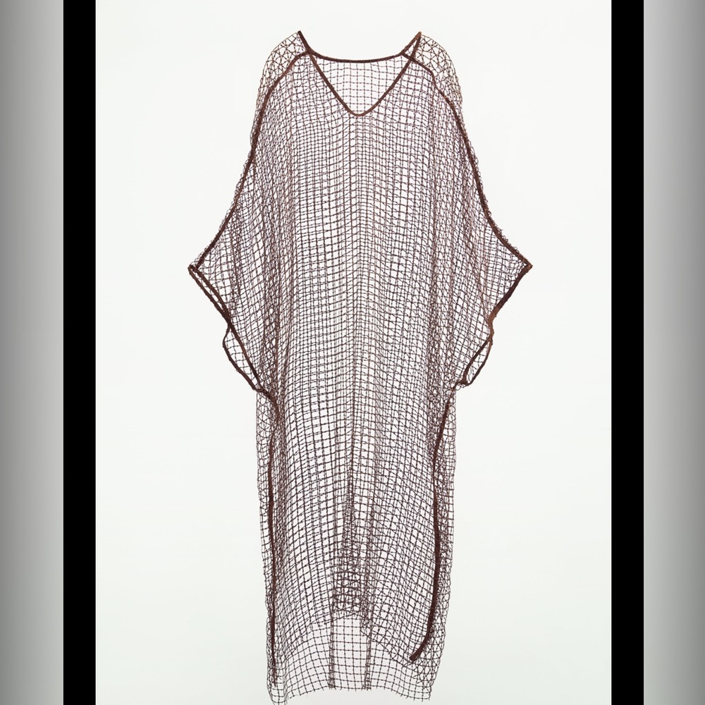 Zara sequins mesh kaftan dress - Picture 6 of 11